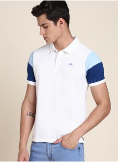 Dennis Lingo Men's White Regular Fit Polo T-shirt  - Image 2