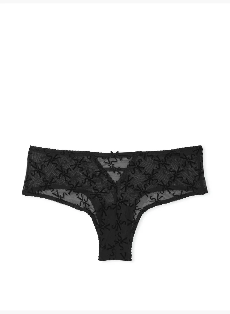 Victoria's Secret Logo Mesh Cheeky Panty