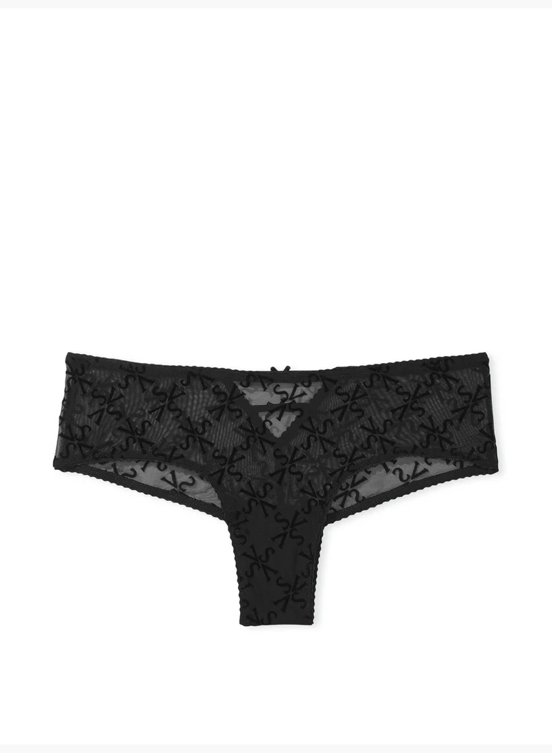 Victoria's Secret Logo Mesh Cheeky Panty