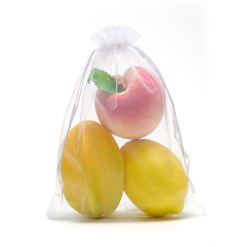Volanic 50PCS 6X9 Inch (17X23 CM) Sheer Drawstring Organza Gift Bag for Jewelry Party Wedding Favor Candy Mini Bottle Samples Display - Image 3
