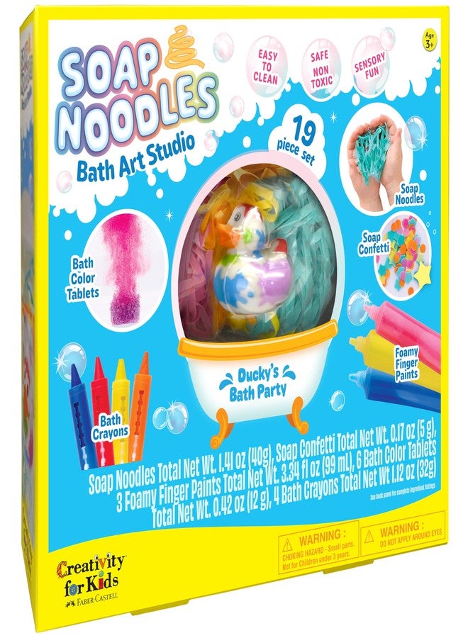 Creativity for Kids Soap Noodles Bath Art Studio | Mix, Paint & Create with Bath Crayons, Soap Noodles & Color Tablets | Sensory Bath Toys for Kids & Fine Motor Skill Play (Ages 3+) - Image 1