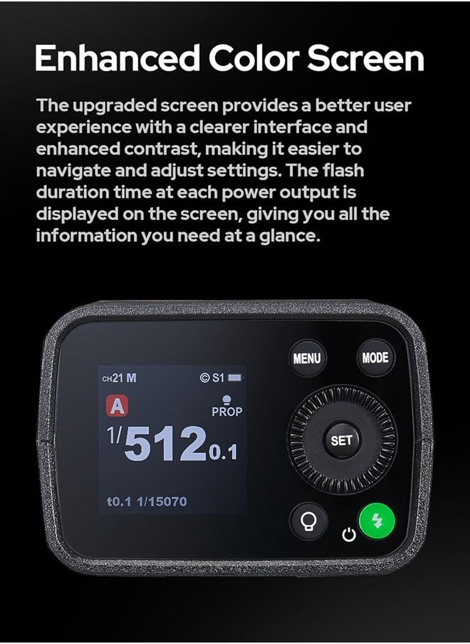 Godox - Godox AD200Pro AD200 pro II Flash Strobe,200Ws 1/512~1/1,1/8000 HSS, 0.01-1.8s Recycle Time, 2980mAh Battery,2.4G Wireiess X System,Bare Bulb/Speedlite Fresnel Flash Head (AD200 AD200Pro Upgraded) - Image 1