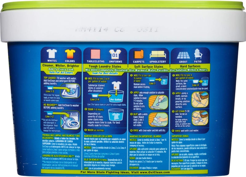OxiClean Versatile Stain Remover Free, 3 lbs, Pack of 4 - Image 2
