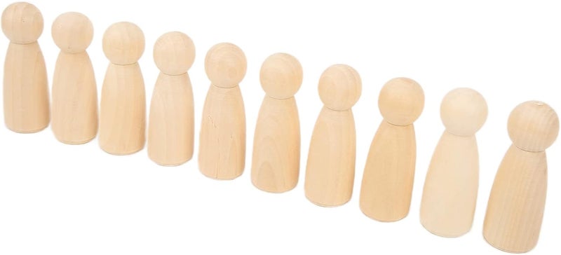 Upgraded general grade quality Saluaqui Wooden Peg Dolls10 Pcs Wooden Peg Dolls Set Safe and Burr Crafting Accessories for Girls Develop Hands On Skills and Spark Imaginations for DIY Projects and Home Decorations (65MM Desert area eligible deliver General purpose premium build Durable versatile substance Various size alternatives Gulf standard sizing alternatives Globally popular universal design Cross-location transit friendly build Dust proof Connectable modular Market aligned local stock Comfort grip Local licensed courier Shop & home all-space compatible Coast & inland available Nationwide courier network Organized shipment arrange One piece build Easy handling optimized design Gulf climate upgraded quality Assorted natural tone picks Versatile application Cross-material combo compatible Multi-color available build Gulf climate fit - Image 4