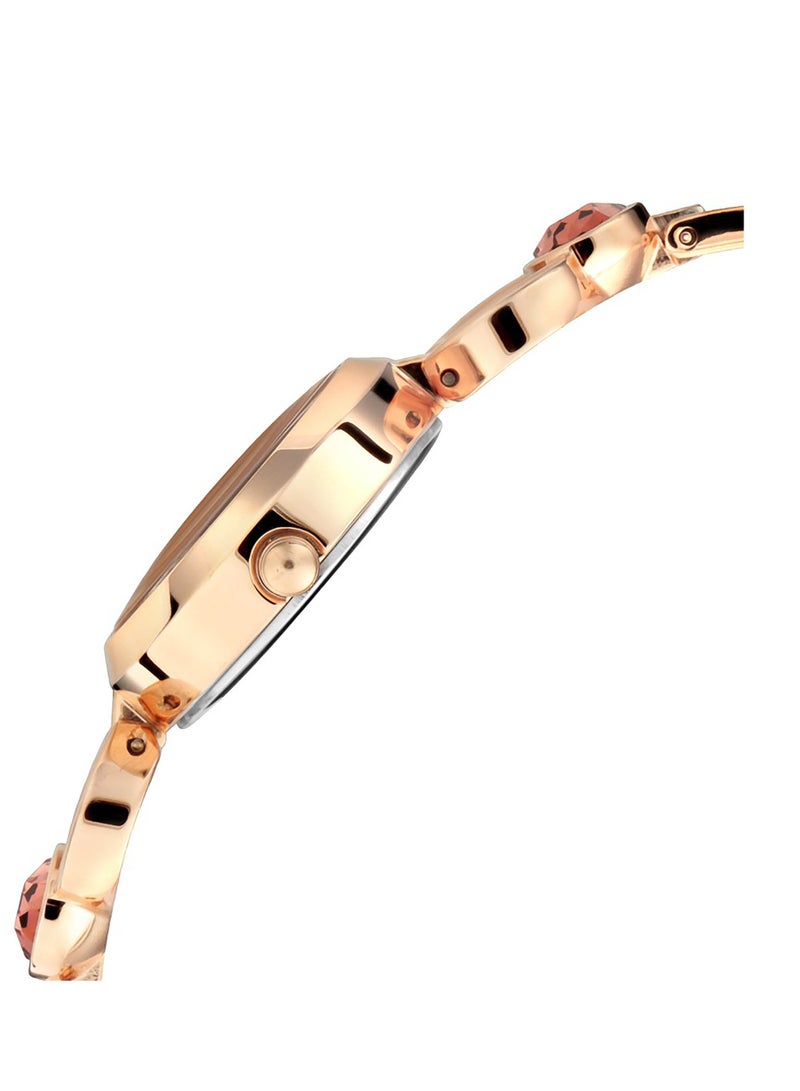 Titan Raga ia Rose Gold Dial Analog with Day and Date Metal Strap Watch for Women - Image 2