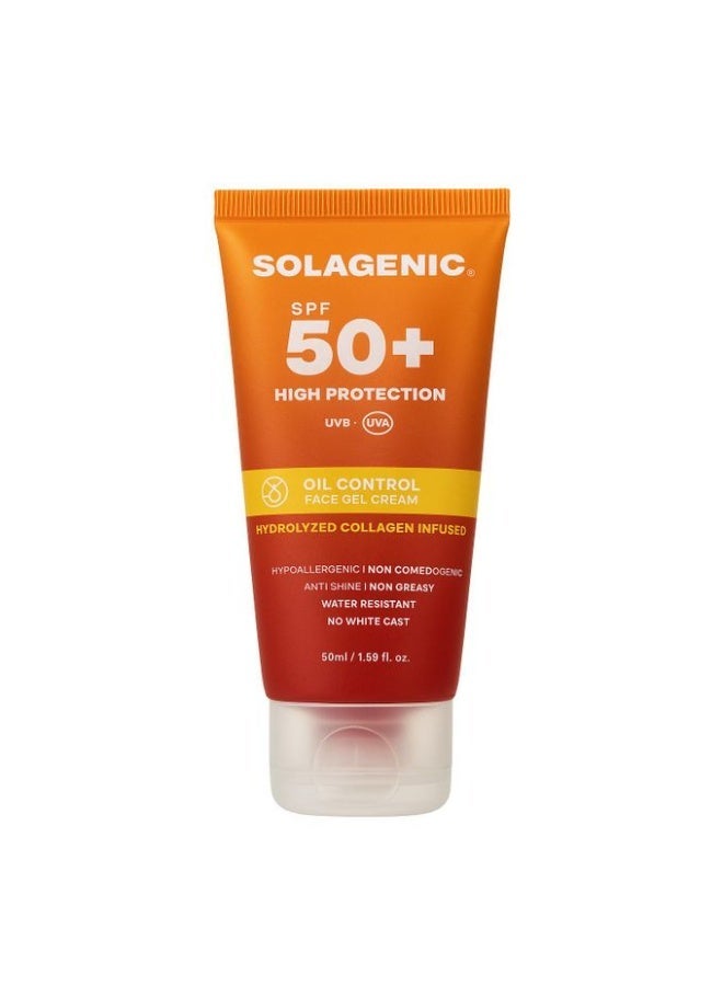 SOLAGENIC. FACE GEL CREAM 50+ SPF OIL CONTROL 50ML - Image 3