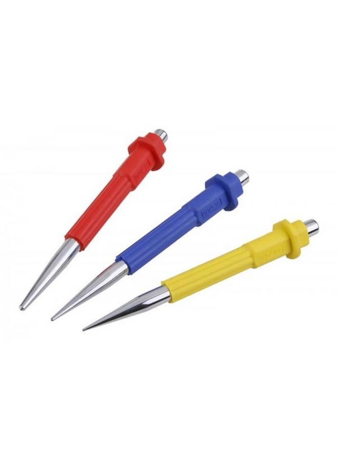 ACE 3-Piece Cushioned Grip Carbon Steel Nail Punch Set Multicolor 12.7cm XM18010363 - Image 2