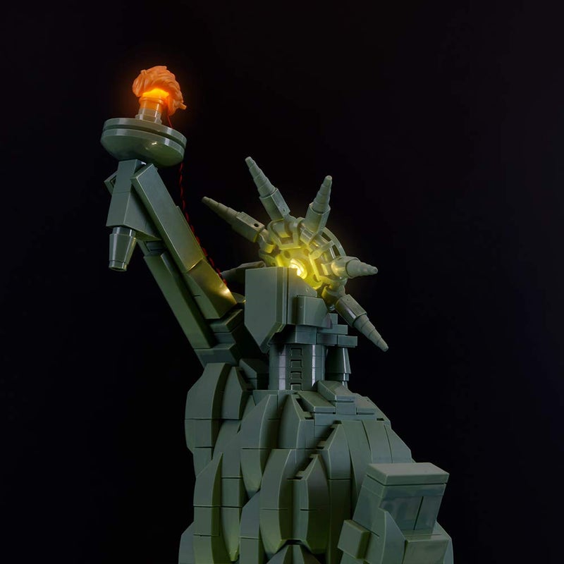 BRIKSMAX Led Lighting Kit for Architecture Statue of Liberty- Compatible with Lego 21042 Building Blocks Model- Not Include The Lego Set - Image 3