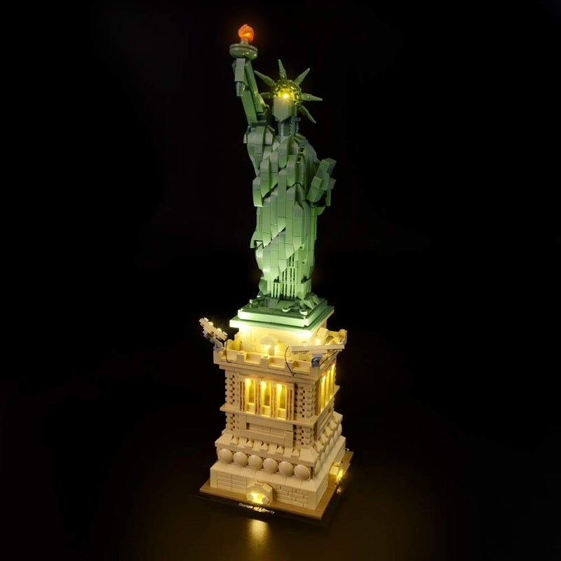 BRIKSMAX Led Lighting Kit for Architecture Statue of Liberty- Compatible with Lego 21042 Building Blocks Model- Not Include The Lego Set - Image 4