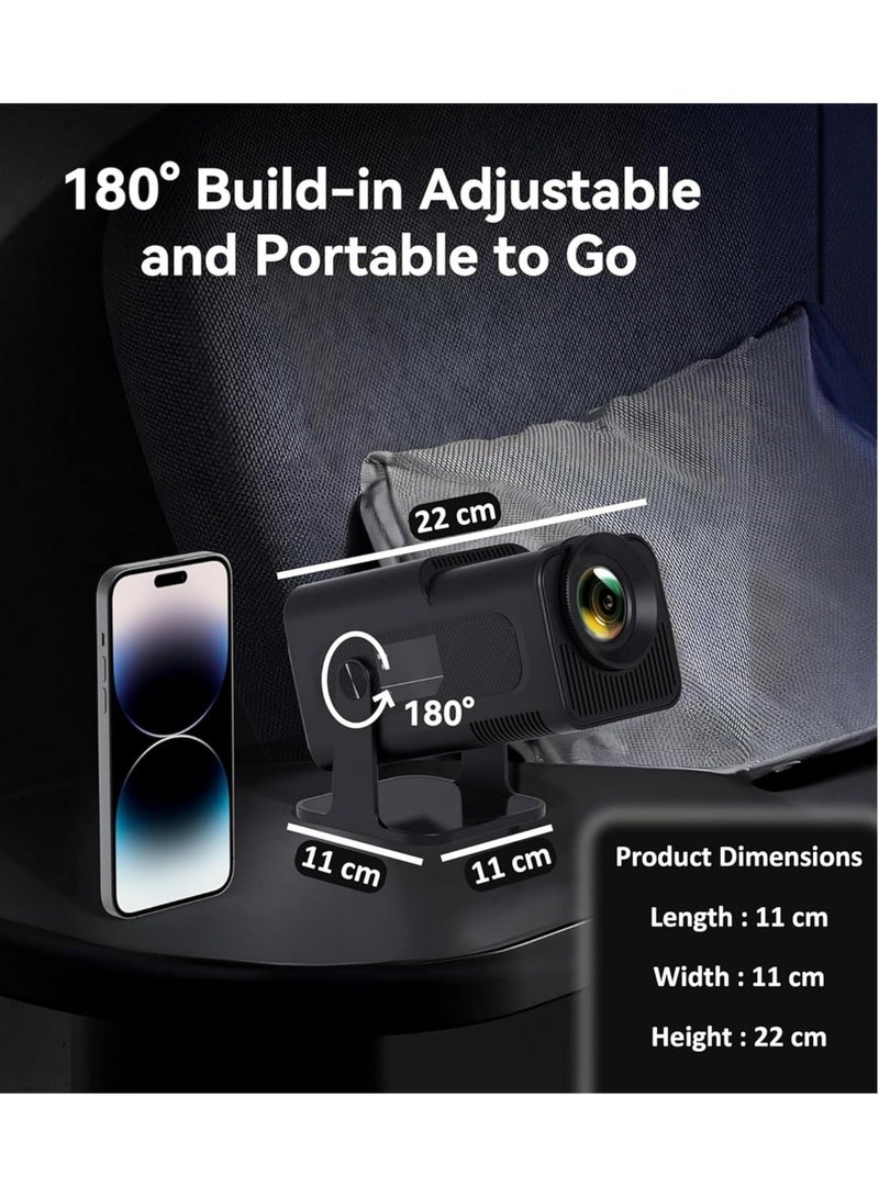جهاز عرض HY320 صغير محمول - دقة عرض أصلية 1080 بكسل، دقة 4K كحد أقصى، نظام أندرويد 11، تصحيح الانحراف التلقائي وقلب الصورة بزاوية 180 درجة - Image 4