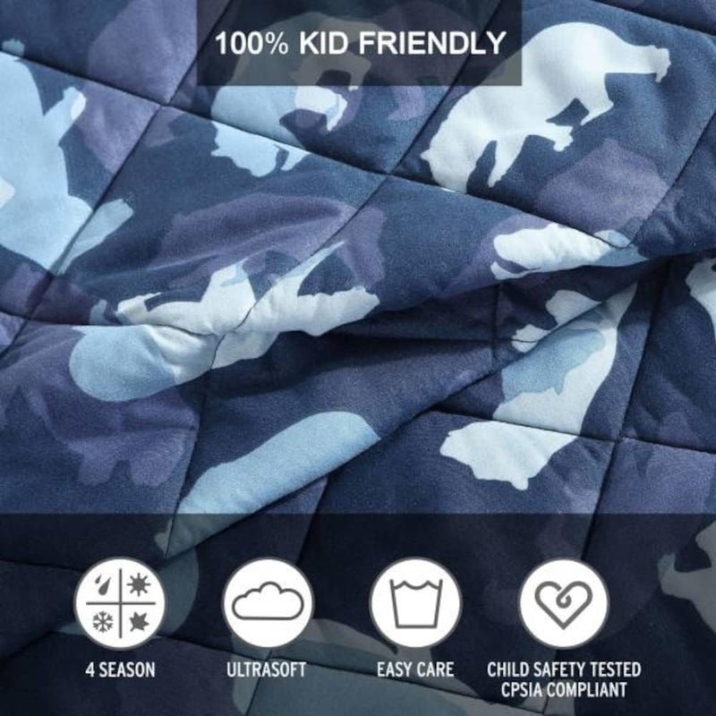 Eddie Bauer - Full Size Quilt Set, Reversible Kids Bedding with Matching Shams, Ideal for Toddler Bedding Set (Camp Camo Navy, Full) - Image 5