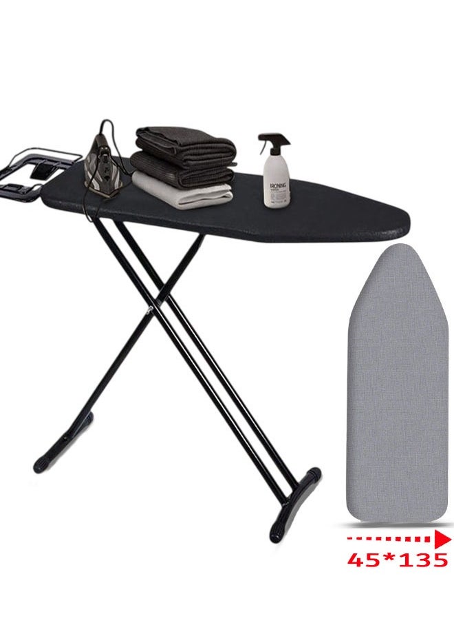 Cady One Heat Resistant Ironing Board with Ironing Board Cover with Heavy Duty Silicone Lining 135 x 45 cm  - Image 1