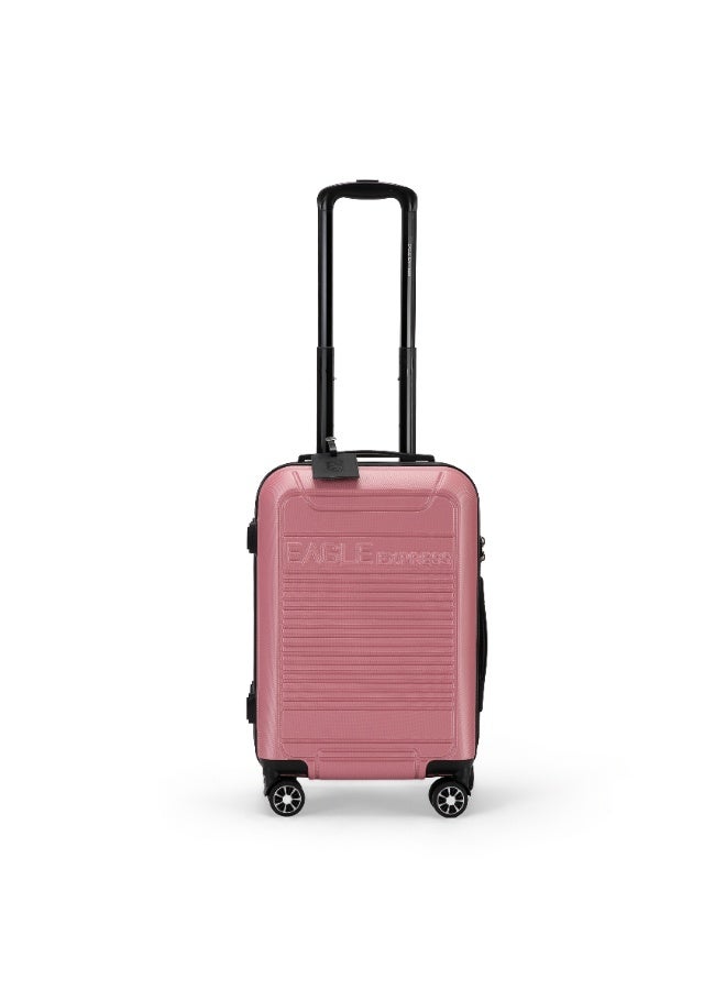 Eagle Express Defender 20-Inch Cabin Bag - Rose Pink - High Quality ABS - Free Protective Cover - 1-Year Warranty - Image 2