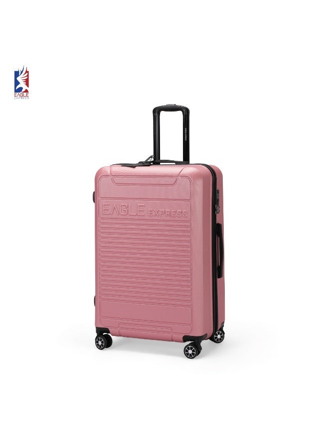 Eagle Express Defender 20-Inch Cabin Bag - Rose Pink - High Quality ABS - Free Protective Cover - 1-Year Warranty - Image 1