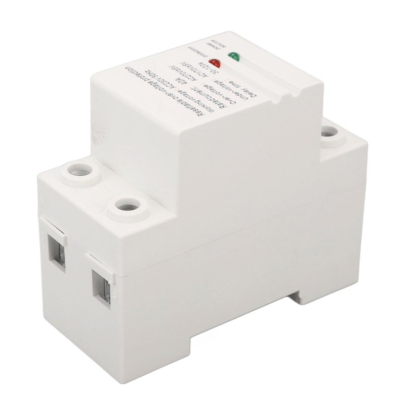 Voltage Protective Device Single Phase Self Resetting Auto Over Under Voltage Protector with Light Indicator 40A AC230V Down Input and Up Output - Image 3