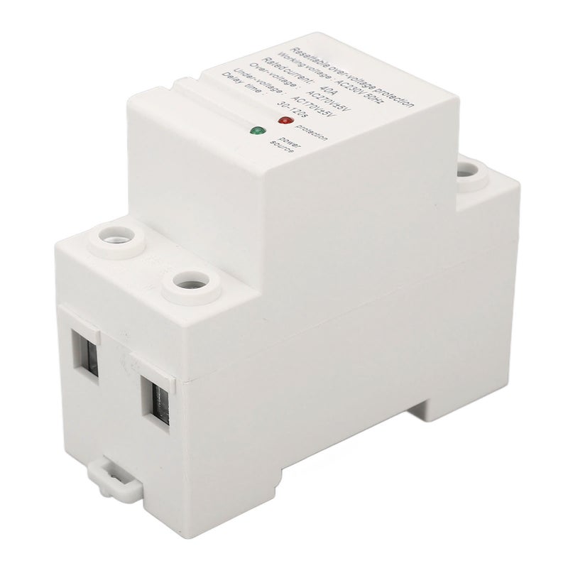 Voltage Protective Device Single Phase Self Resetting Auto Over Under Voltage Protector with Light Indicator 40A AC230V Down Input and Up Output - Image 4