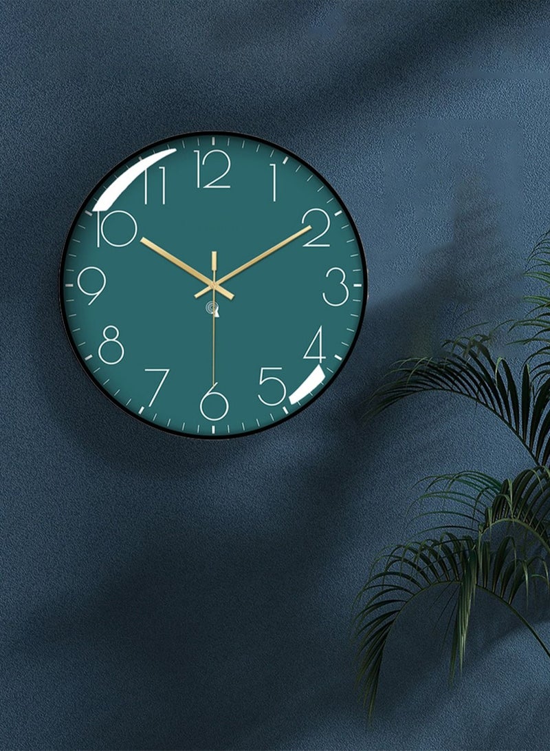 Merry Moments Modern Wall Clocks Wall Art Wall Decorative for Living Bedroom Kitchen Entryway Office Retail Mute Sweep Minimalism Design AA Battery Powered Black Frame Size 30cm or 12 inches Type E - Image 1
