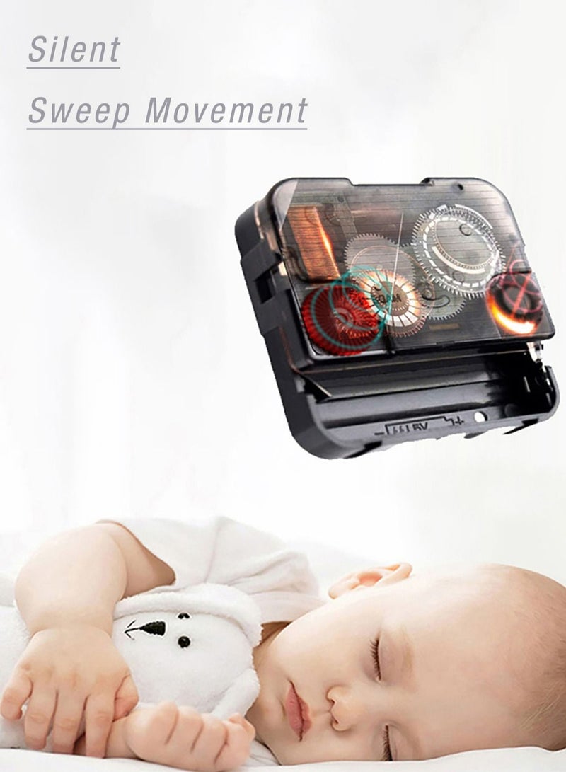 Merry Moments Modern Wall Clocks Wall Art Wall Decorative for Living Bedroom Kitchen Entryway Office Retail Mute Sweep Minimalism Design AA Battery Powered Black Frame Size 30cm or 12 inches Type E - Image 5