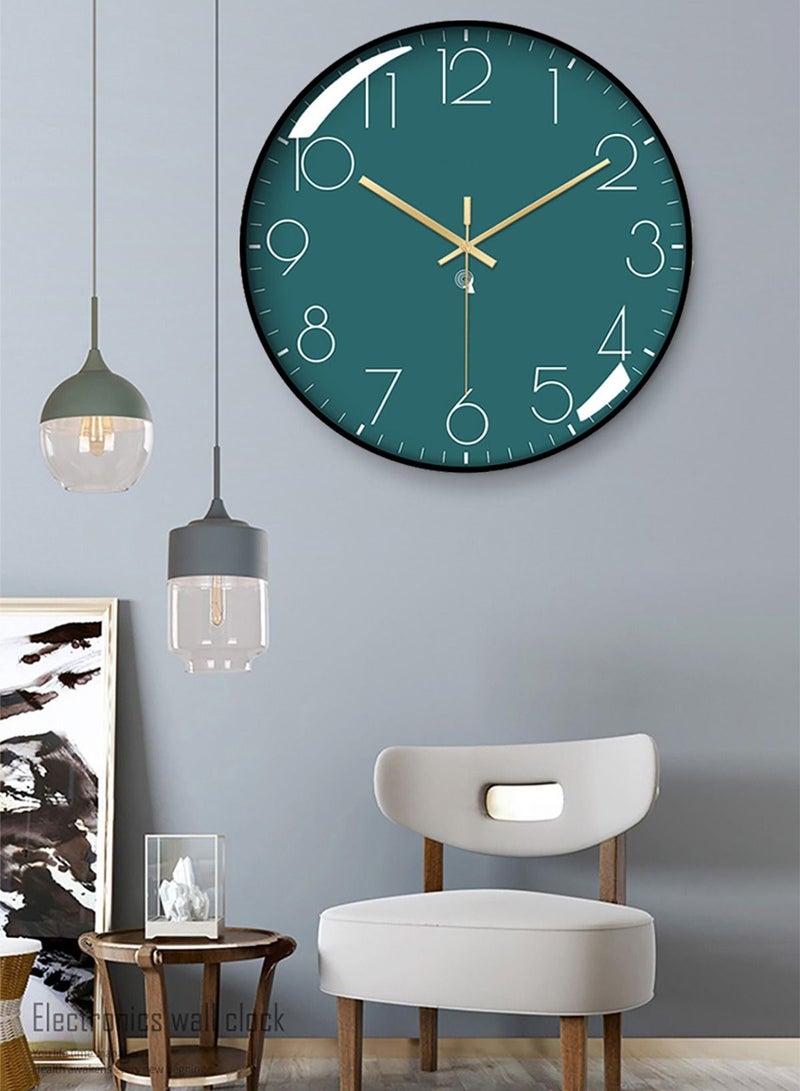 Merry Moments Modern Wall Clocks Wall Art Wall Decorative for Living Bedroom Kitchen Entryway Office Retail Mute Sweep Minimalism Design AA Battery Powered Black Frame Size 30cm or 12 inches Type E - Image 2