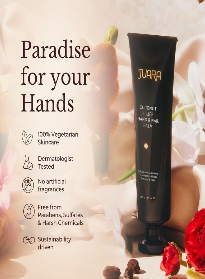 Juara Hand & Nail Balm - Anti Aging Hand Cream for Dry Cracked Hands - Cuticle Treatment with Coconut Oil & Shea Butter - Moisturizing Hand Cream for Women - Natural Ultra-Rich Hand Balm - Image 5