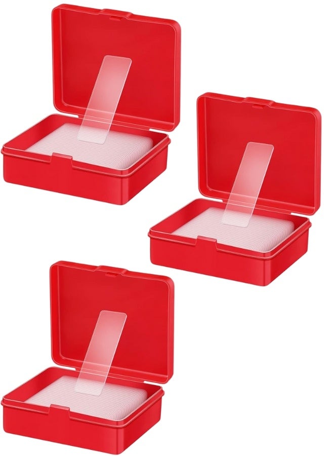 Happy Home 180 PCS Multifunctional Double Sided Adhesive Tape, Double Sided Tape Heavy Duty, Transparent Non-marking Stickers,Washable Double Sided Tape,Strong Sticky Wall Tape Strips Transparent Tape-3 box - Image 1