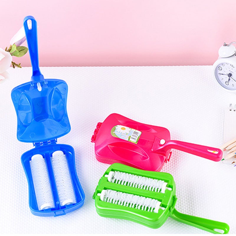 Cross-border Hot-selling Carpet Cleaning Brush Multifunctional Roller Brush Sofa Bed Pet Hair Dust Removal Brush with Handle Large quantity contact customer service 