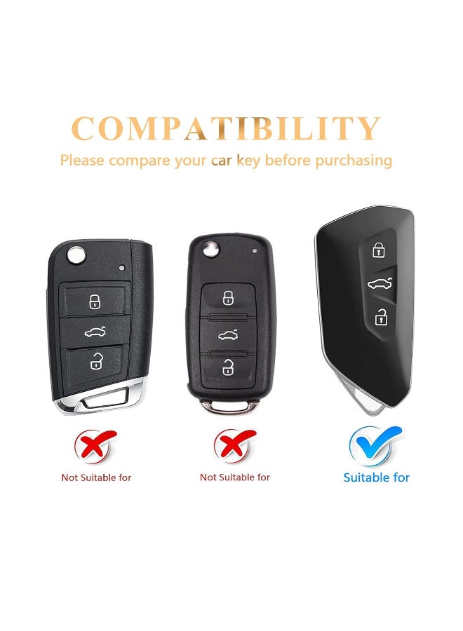 Car Key Case Cover & Protector for VW Tiguan , Golf 8 , Seat Leon, Skoda Octavia A8 , Cupra - Image 3