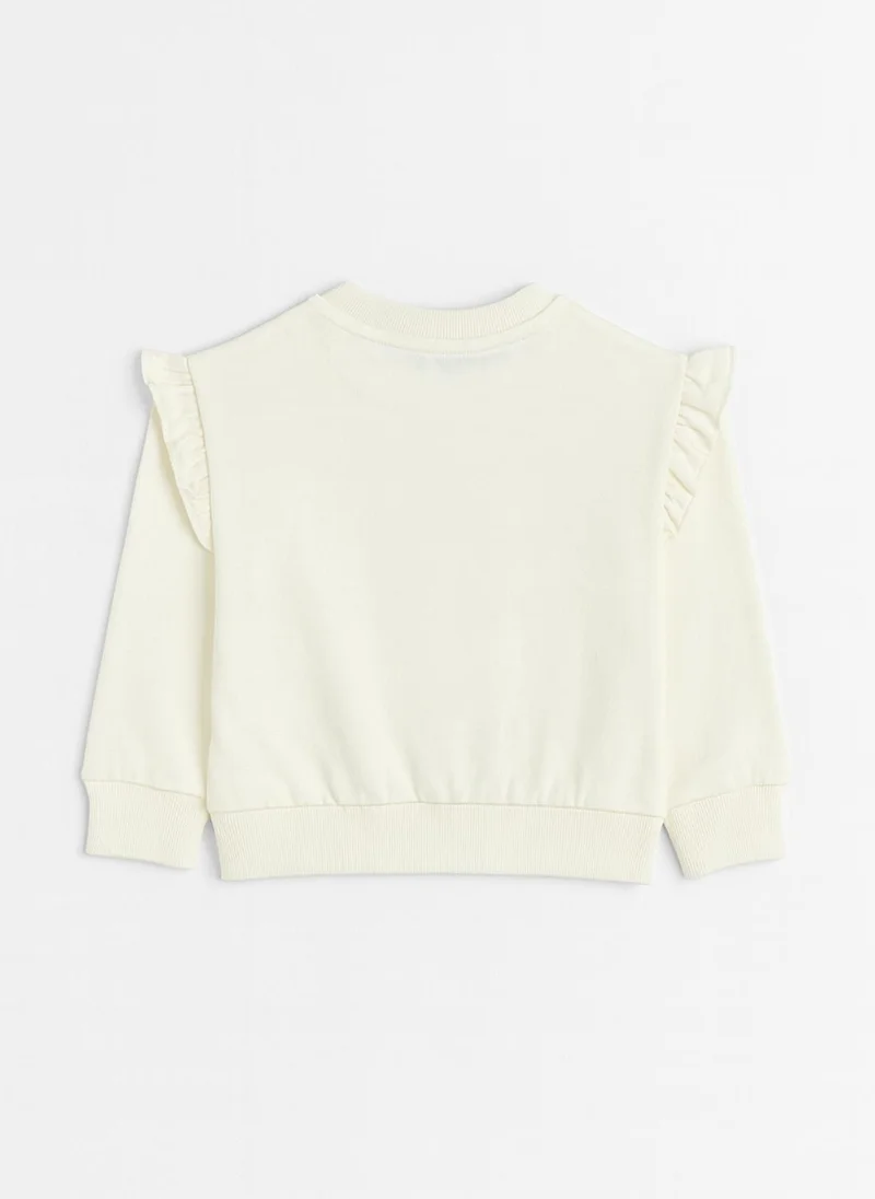 Nautinati Blue & White Nautinati White & Blue Typography Sweatshirt Set for Girls for Women | Best Price UAE