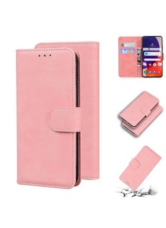 Generic Case Cover For Samsung Galaxy Quantum 2 / A82 5G Skin Feel Pure Color Flip Leather Phone Case Pink 