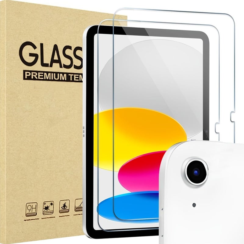 For iPad Pro 11 Inch 2024 Only 2 Pack Tempered Glass Screen Protector Scratch Resistant Bubble Free HD Display Apple Pencil Compatible - Image 1