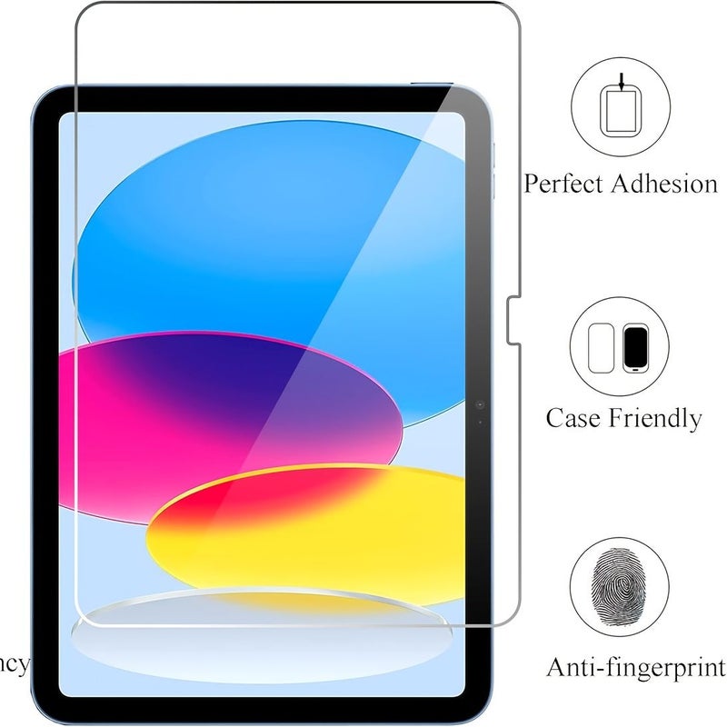 For iPad Pro 11 Inch 2024 Only 2 Pack Tempered Glass Screen Protector Scratch Resistant Bubble Free HD Display Apple Pencil Compatible - Image 3