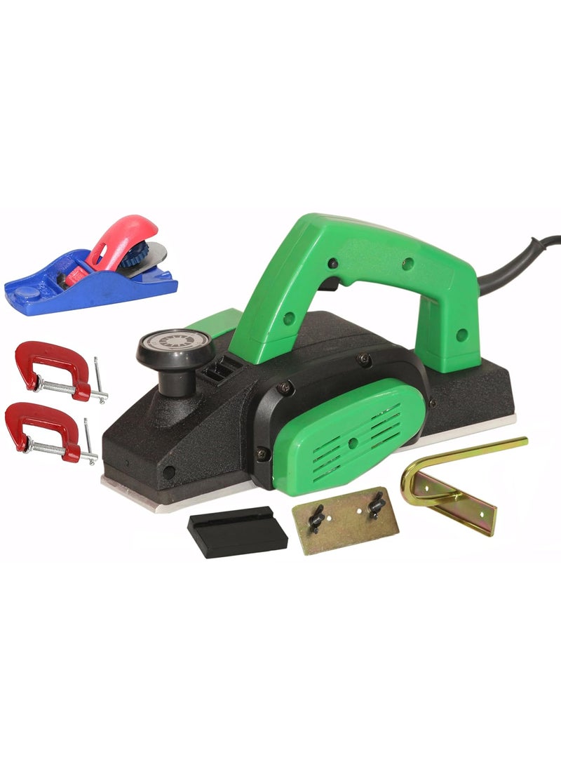 Digital Craft Digital Craft Wood Planer 1400W Machine of Carpentry HighPower MultiFunction Electric Planer Professional Woodworking Machine Electric Planer Machine 82MM5Inch Hand Planer2 G Clamp 