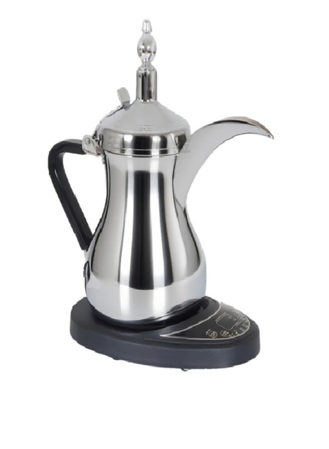 Denx Electric Arabic Coffee Pot Set, Stainless Steel, 1000 ml, Model DX2045 800W Power, Traditional Dallah Design, Electric Base, With Serving Cups, Keep Warm Function - Image 1