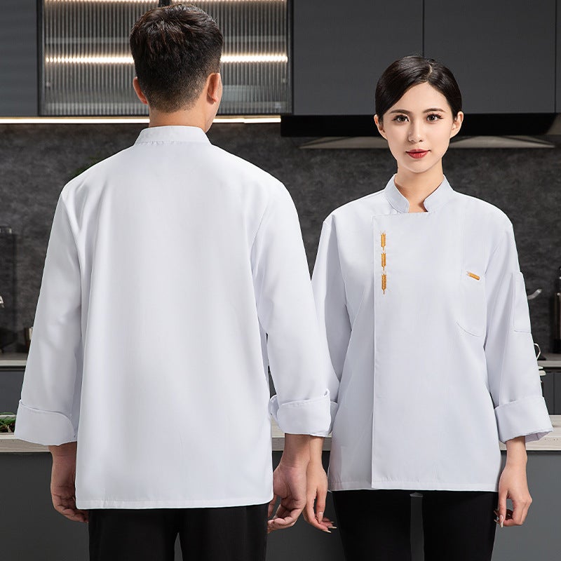 Jinkai Chef Clothing Chef Work Clothes Long-Sleeved Men'S And Women'S Clothing El Catering Kitchen Work Clothes - Image 1
