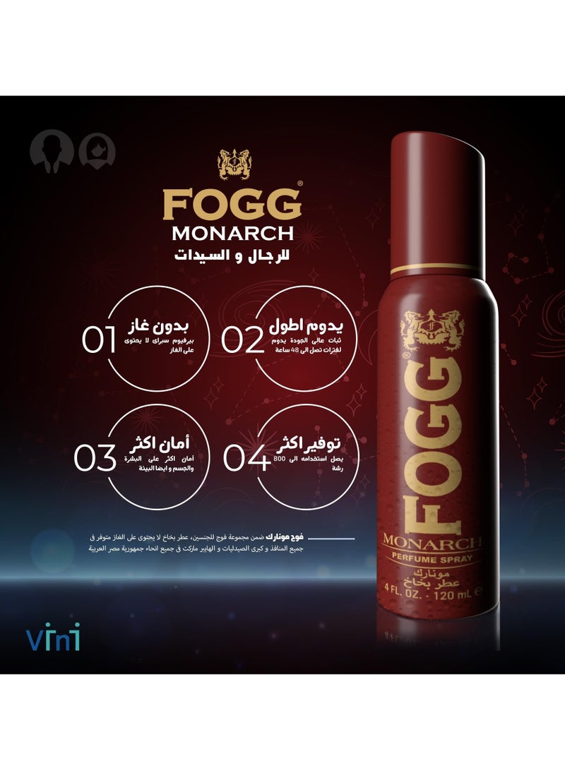 FOGG Fogg Monarch Spray for Men and Women, 120 ml - Image 2