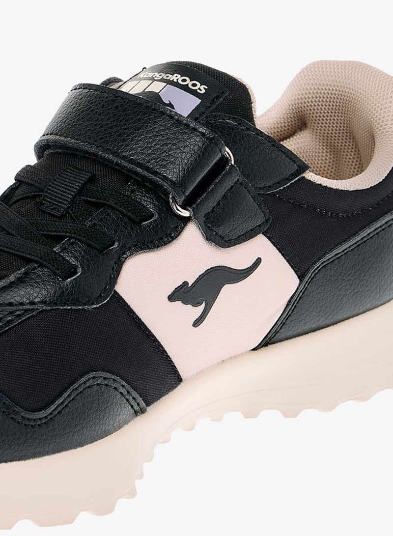 kangaROOS Girls' Colourblock Sports Shoes with Hook and Loop Closure - Image 3