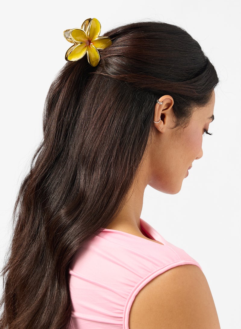 جينجر مشبك شعر معدني على شكل زهرة - Image 4