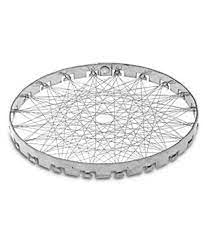 ImegaZ Stainless Steel Mini Tandoor Tandoor Channi Tondoori Jali Grill Jalli Barbeque Net LPG Saver Pack of 1 - Image 1