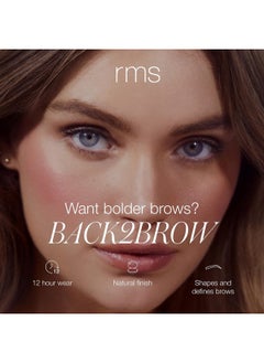 RMS Beauty RMS Beauty Back2Brow Pencil, Brow Pencil with Spoolie, Blonde Eyebrow Pencil, Brown Eyebrow Pencil, Black Eyebrow Pencil, Eye Brow Pencil  - Image 2