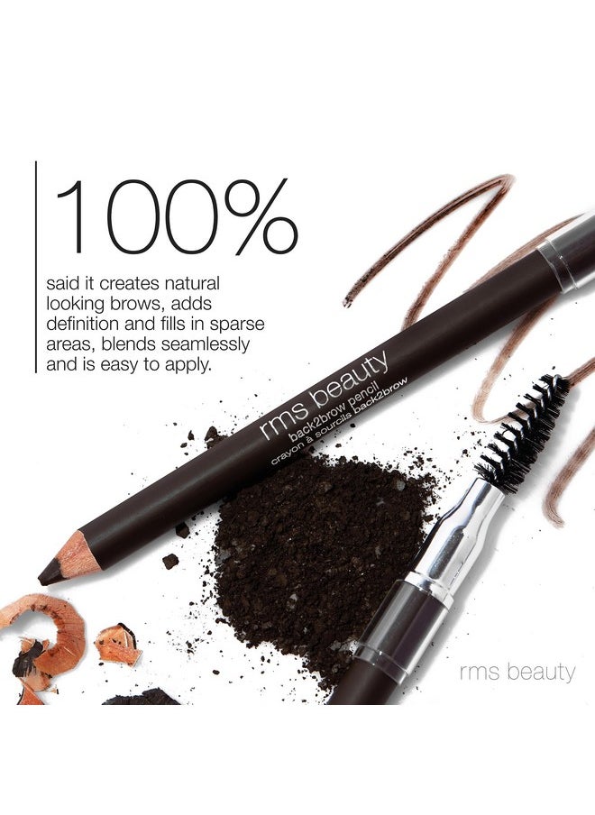 RMS Beauty RMS Beauty Back2Brow Pencil, Brow Pencil with Spoolie, Blonde Eyebrow Pencil, Brown Eyebrow Pencil, Black Eyebrow Pencil, Eye Brow Pencil  - Image 3