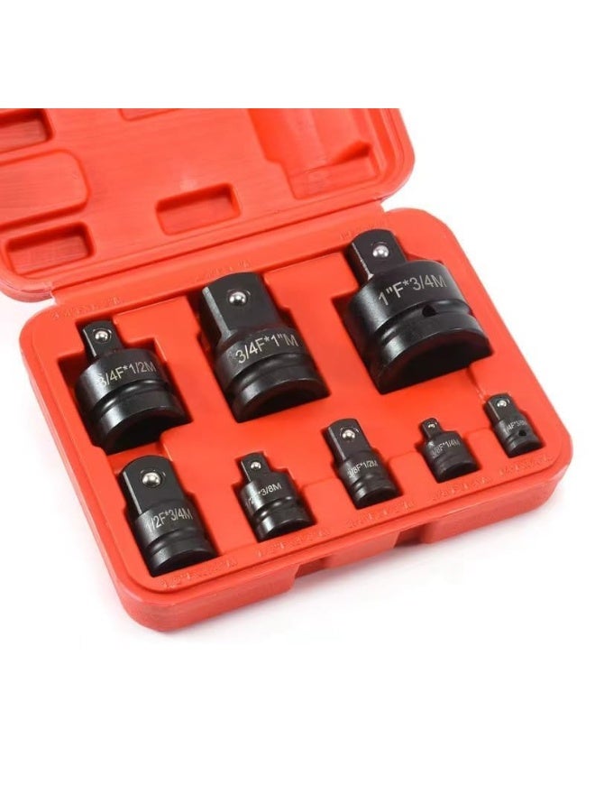 8pcs 1/2-Inch Drive Pipe Plug Socket Set, Cr-Mo, Male/Female Set, 7/16 - Image 1
