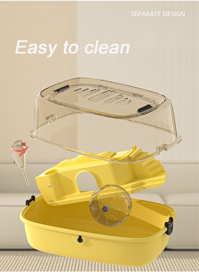 Kidle Hamster Cage Double-Layer Transparent Hamster Villa Panoramic Cage for Hamsters and Mouse Cage Small Pet House  - Image 3