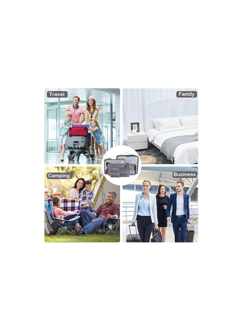 Mn 6pcs Set Travel Luggage Organizer Packing Cubes Set Storage Bag Waterproof Laundry Bag Traveling Accessories - Image 5