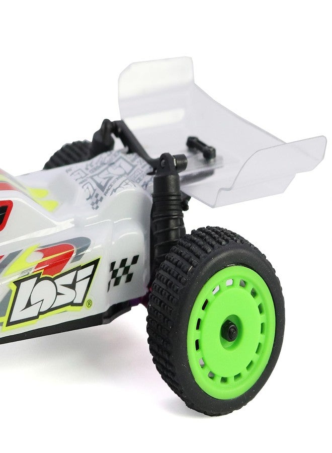 FACCNOY Pre-Mounted Pin Buggy Tires and Wheels Rims Hub Tires Set for 1/24 Losi Micro-B 1/28 Losi Micro-T Wltoys 244016 Upgrade Part (Black Micro-B) - Image 4