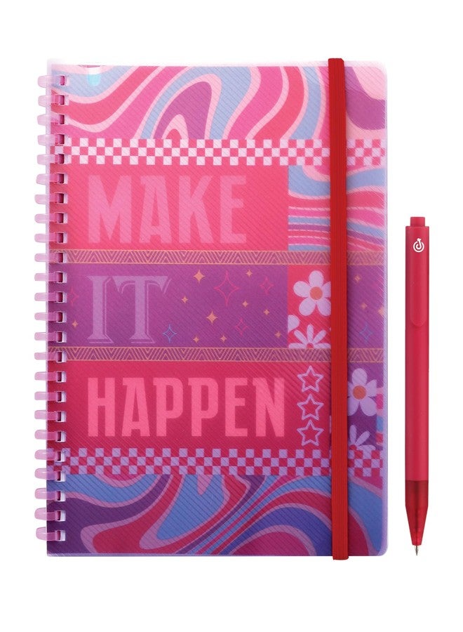 DOODLE A5 Soft Spiral Wiro Notebook with Elastic Band Closure & Pen Holder | Includes Stylish Pen | 160 Ruled Pages | Perfect for School, College & Office Use - Success Starter - Image 1