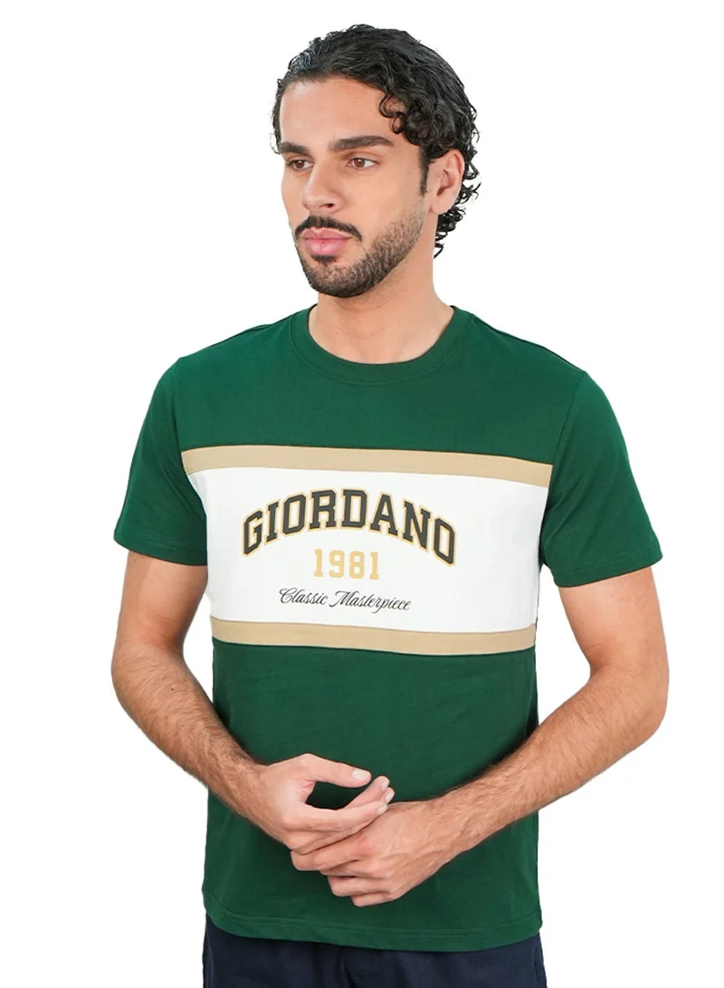 Men's Slim Cotton Heritage Colorblock Tee