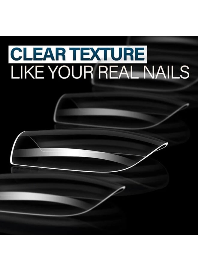 ميرا أطراف أظافر جل شفافة ناعمة قصيرة على شكل مربع 550 قطعة في العلبة من ميرا بروفيشنال - Image 3