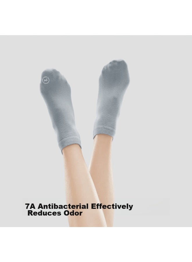 Bananain Silver Skin 301s Women's Socks, Xinjiang Combed Cotton Thin Breathable 10a Antibacterial Deodorant Wear-resistant Mid-calf Summer 5 Pairs - Image 3