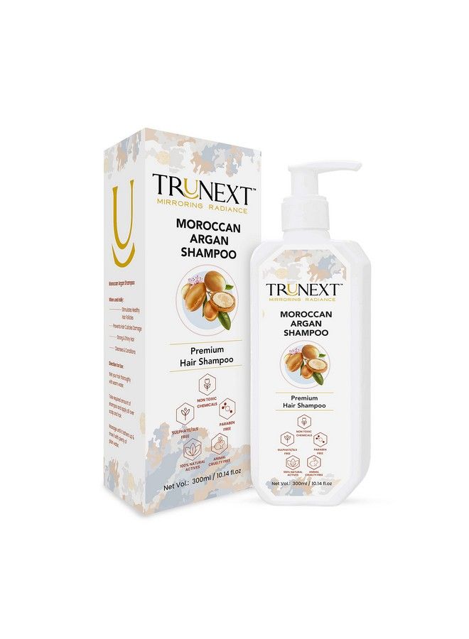 TRUNEXT Moroccan Argan Oil 200Ml +Argan Shampoo 300Ml Hair Combo Hair Care Routine Hair Set Hair Kit - Image 4