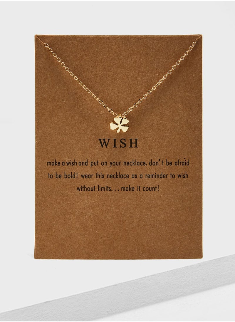 Ginger Wish Necklace On Card  - Image 1